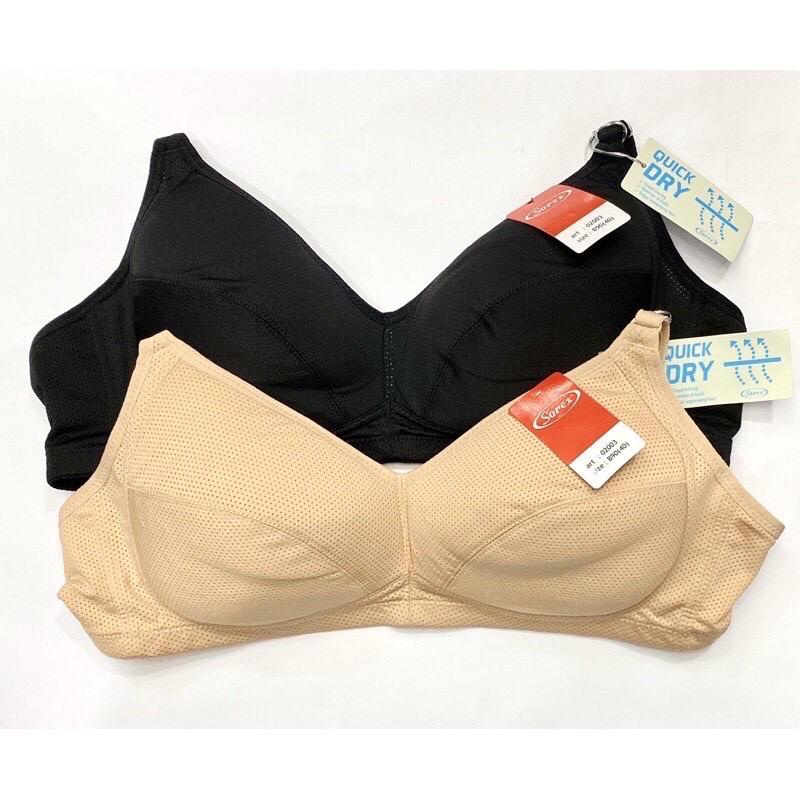 BH BRA SPORT BASIC 02002 02003 SOREX - BRA BUSA TIPIS TANPA KAWAT / BH WANITA DEWASA BERPORI PORI -ARA09STORE