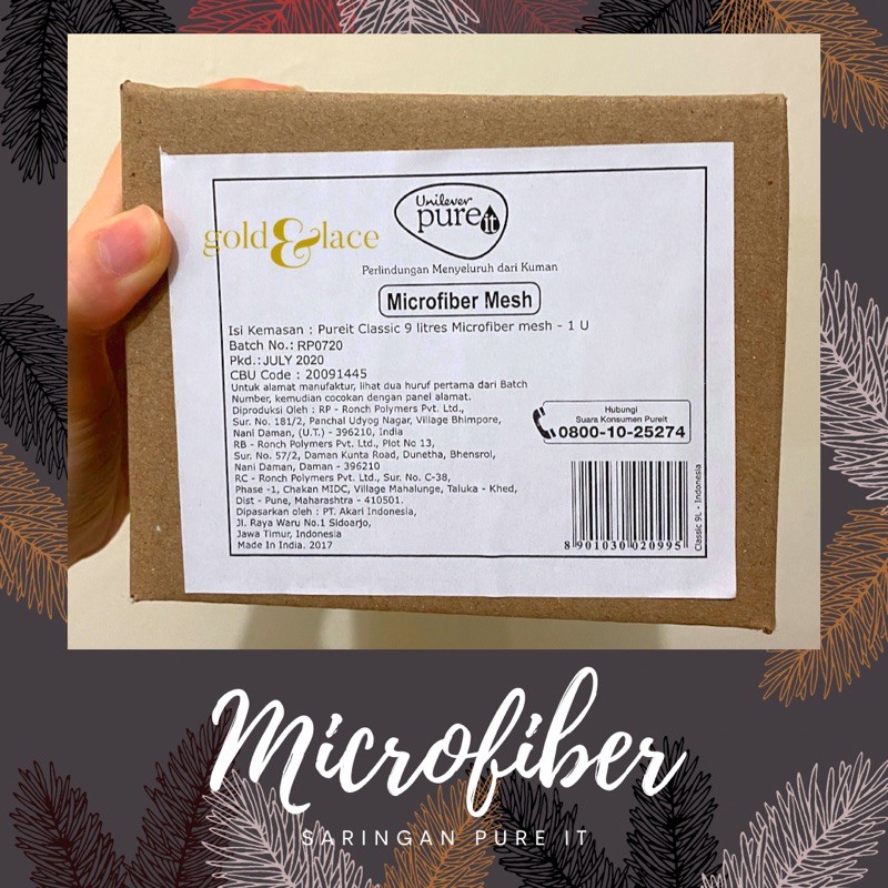 [ORIGINAL] SARINGAN MICROFIBER MESH PURE IT CLASSIC 9 LITER | SARINGAN PUTIH PURE IT