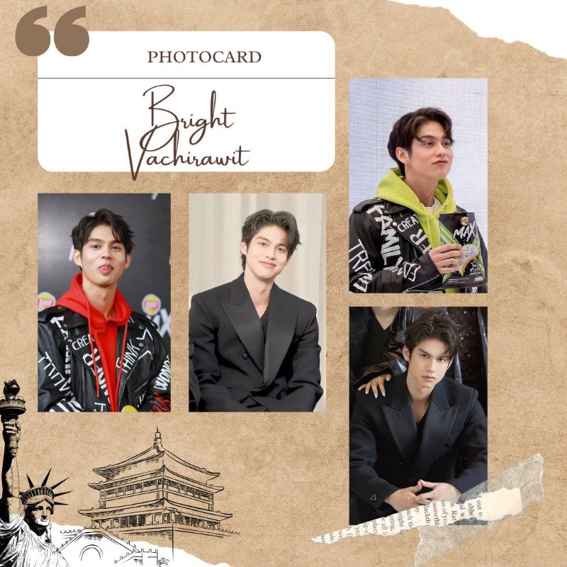 PHOTOCARD BRIGHT VACHIRAWIT ,baca deskripsi!