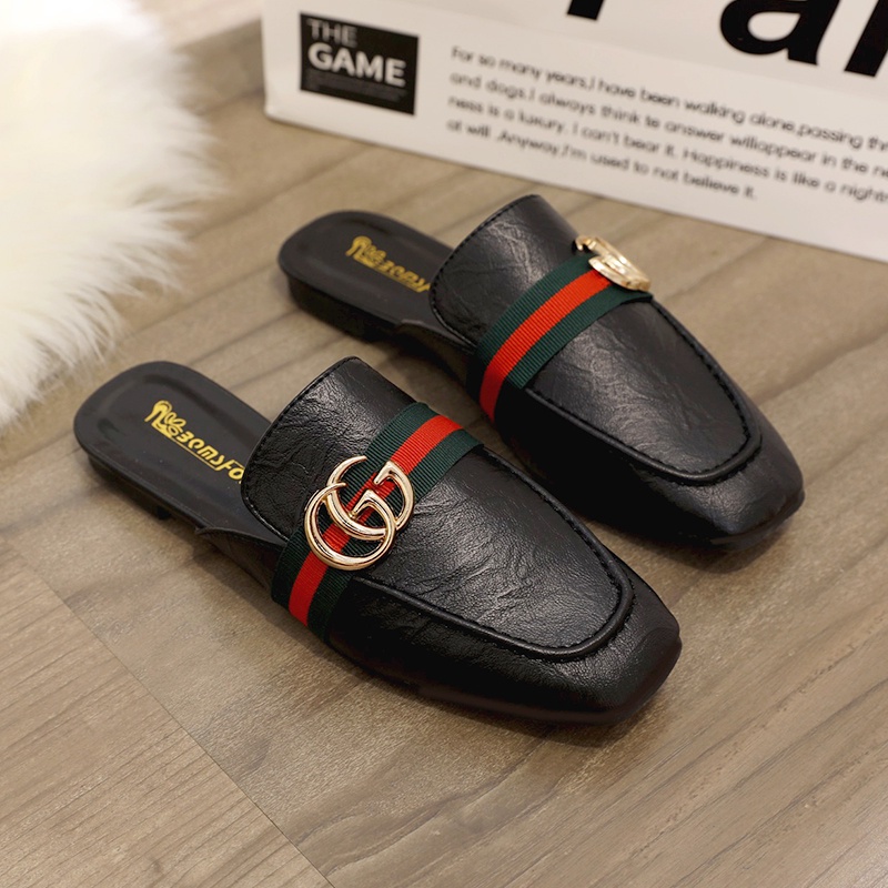 [COD] 23350 Sandal Wanita Import Selip Horsebit CG