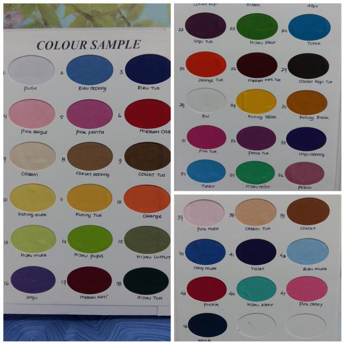 Cotton | Kain Bahan Spei Meteran Katun Nikita Motif Polos Terbaru Ready Stock