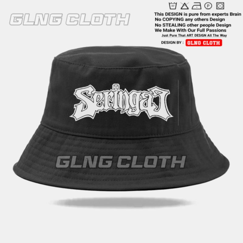 Bucket Hat Seringai - Topi Bucket Hat Seringai Pria Wanita