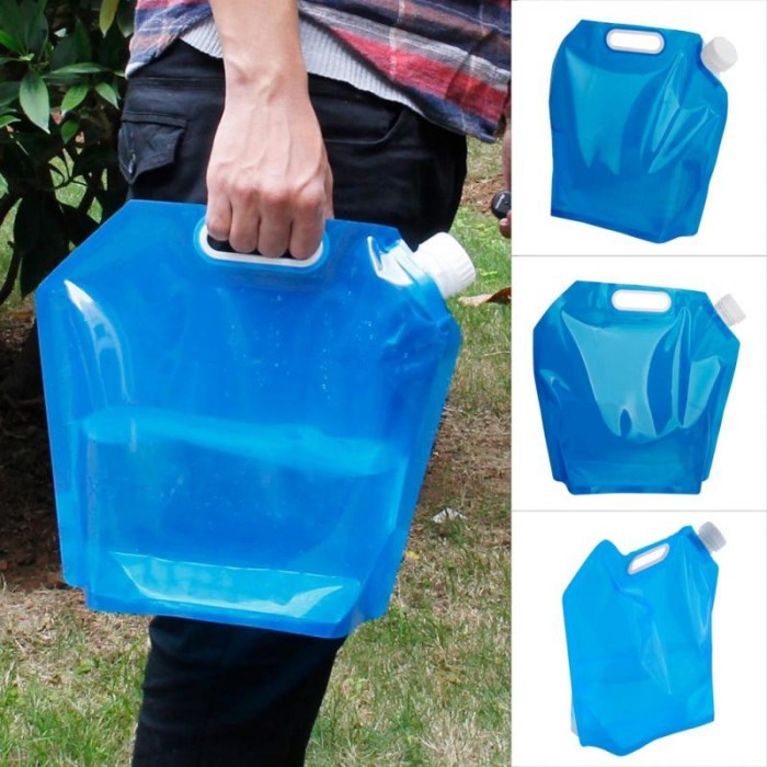 TaffSPORT Kantong Air Portable Water Bag 5 dan 10 Liter - 5 Liter