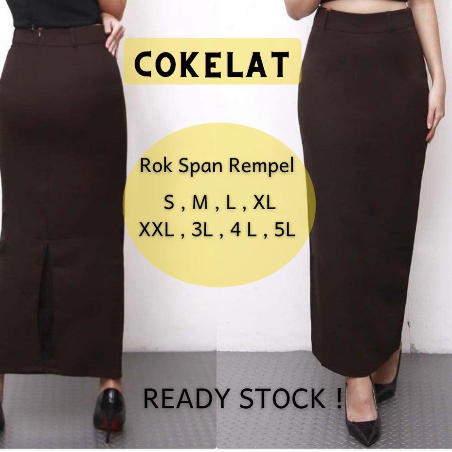 Rok Panjang Kerja Wanita Kantor Hitam / Rok Span Kerja Wanita / Rok Span Panjang Kantor Wanita / Rok