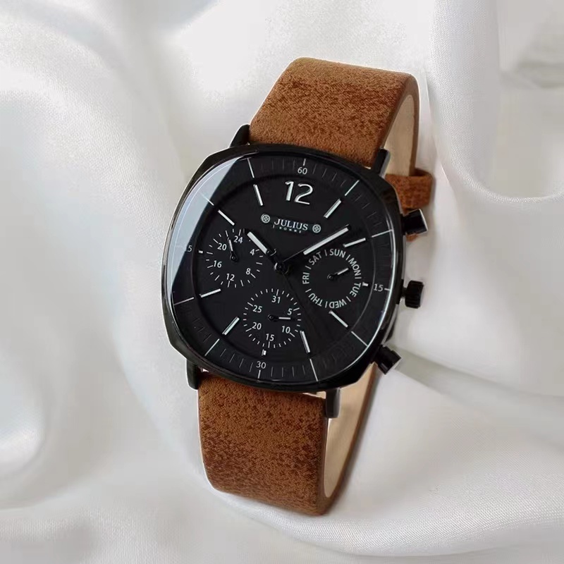 Jam Tangan Julius Pria Strap Kulit JAH-098