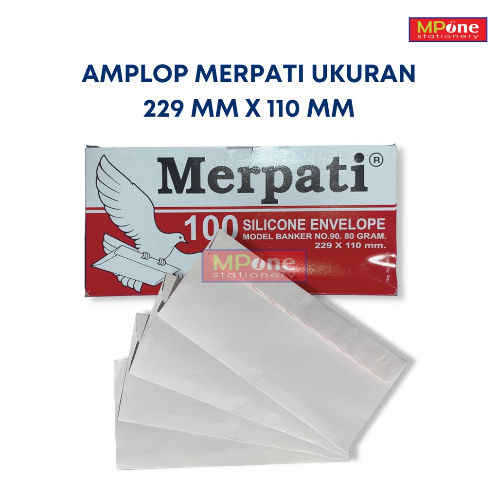 

(1 KTK) Amplop Merpati Merah 90 PPS / Amplop Putih Besar / Amplop Merpati Ukuran Besar