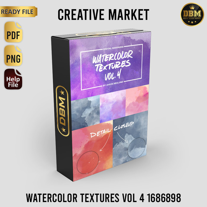 Watercolor Textures Vol 4 - Vector Designs