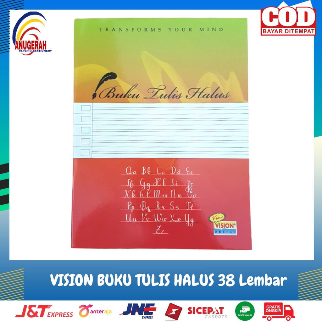 

VISION BUKU TULIS HALUS 38 Lembar (PAK)