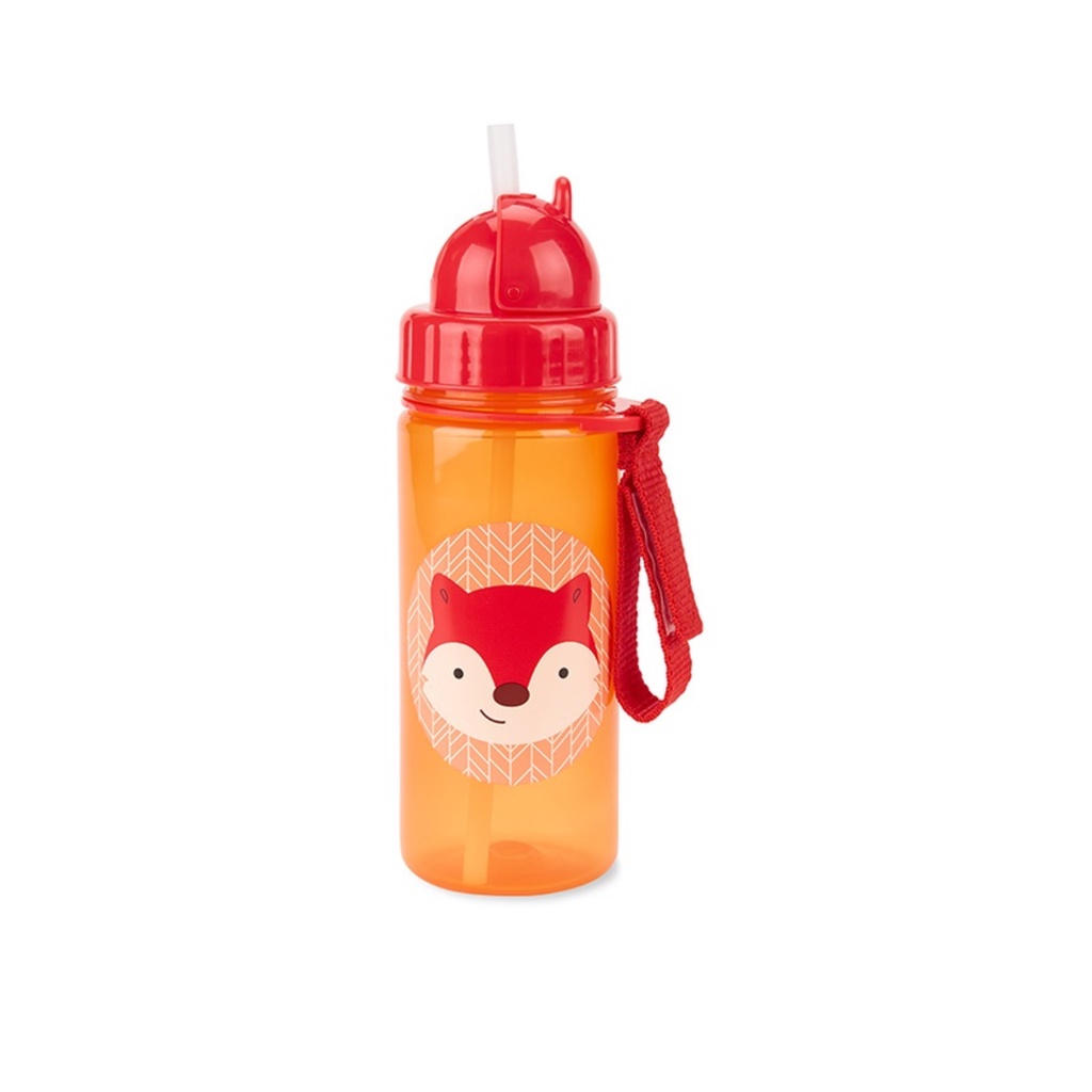 [PROMO] Skip Hop Zoo Straw Bottle Fox Botol Minum 350ml