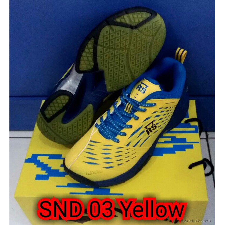 Sepatu Badminton Rs Snd Ltd 03 Yellow Original