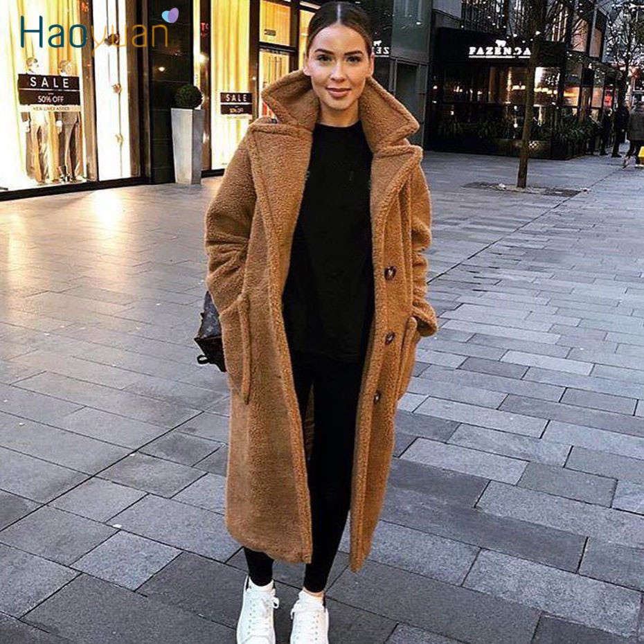 long teddy bear coat