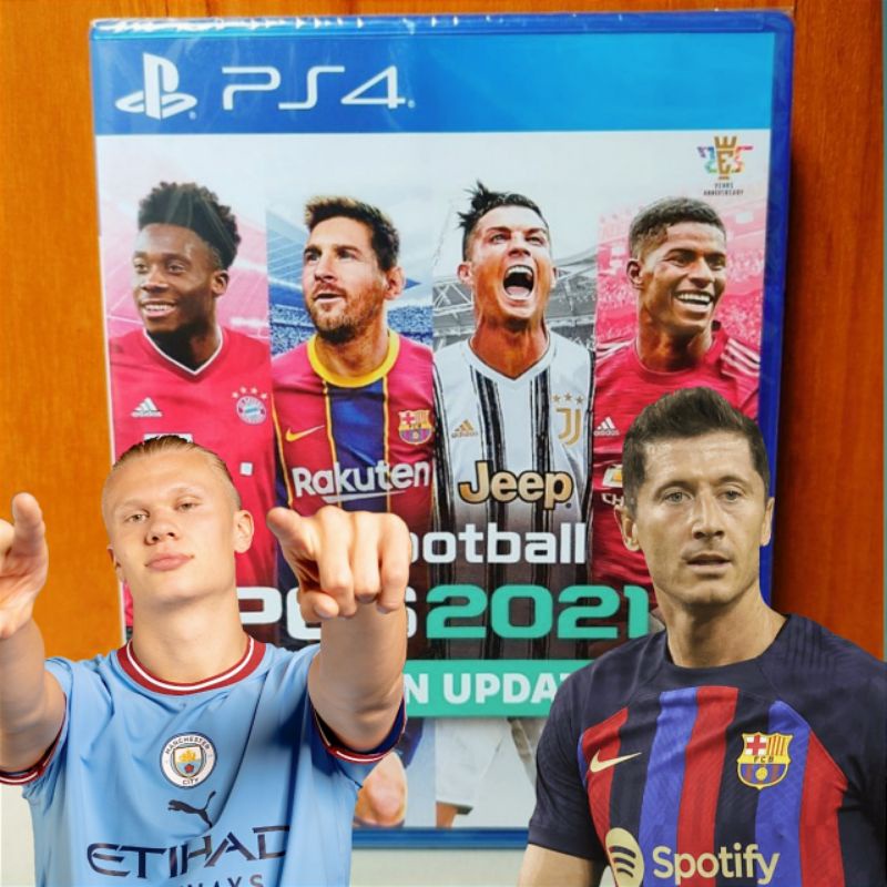 PS4 Pes 2021 Kaset Efootball Pro Evolution Soccer Sepak Bola Bisa Update Terbaru 2021 Playstation PS 4 5 CD BD Game Games Pes21 21 pes2021 season update ps4 ps5 gim football fifa 22 2023 2022 23 lewandowski 2023 haaland messi psg ronaldo united mu patch