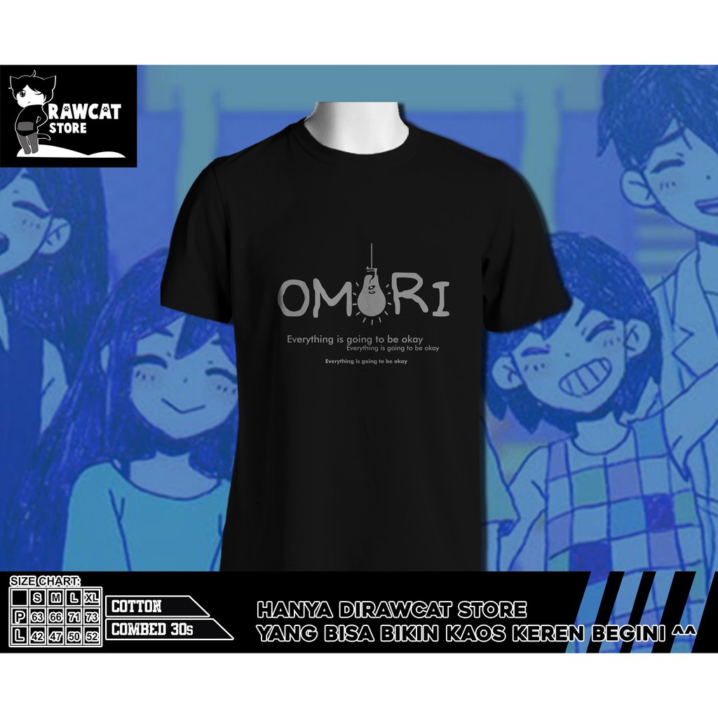kaos pria game omori