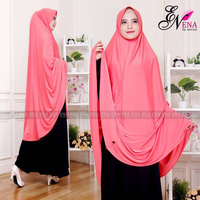 GS. Hijab Bergo Super Jumbo Jersey Premium/Hijab Instan Syar'i ORI Polos XXL