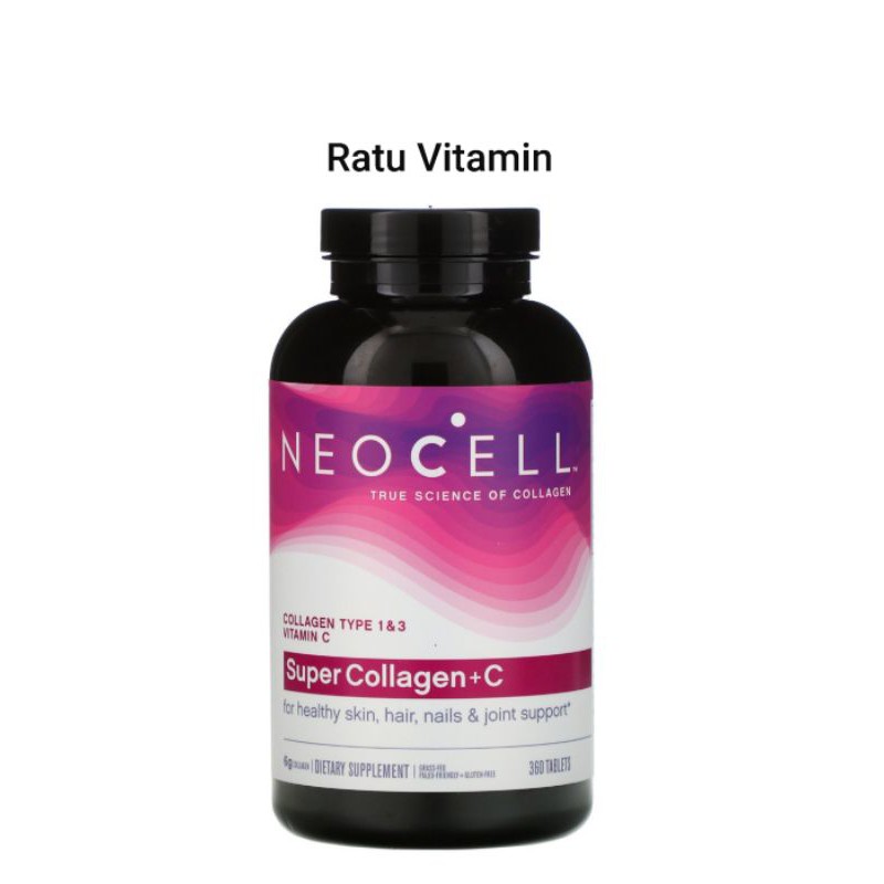 Neocell Super Collagen + C Collagen Type 1 & 3 360 Tablets