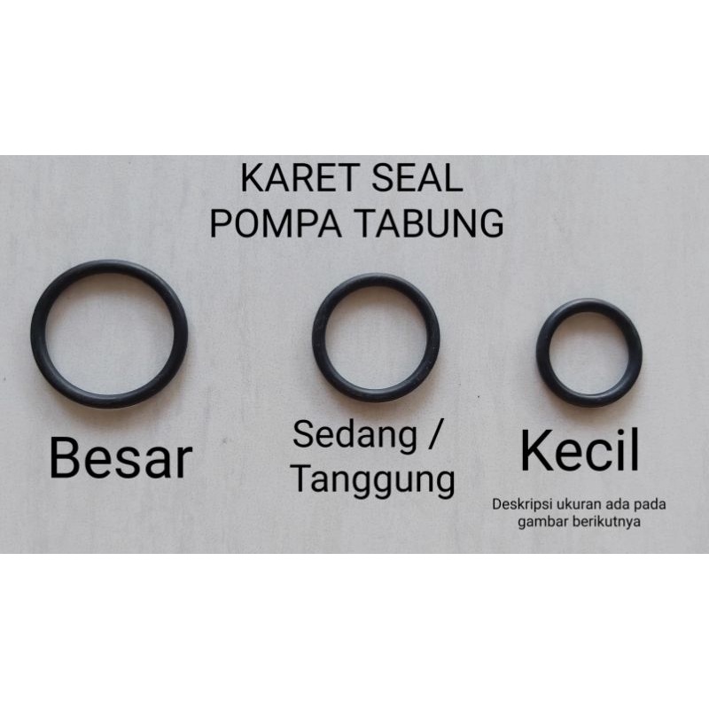 KARET SEAL SIL POMPA TABUNG Ban SEPEDA BESAR SEDANG KECIL