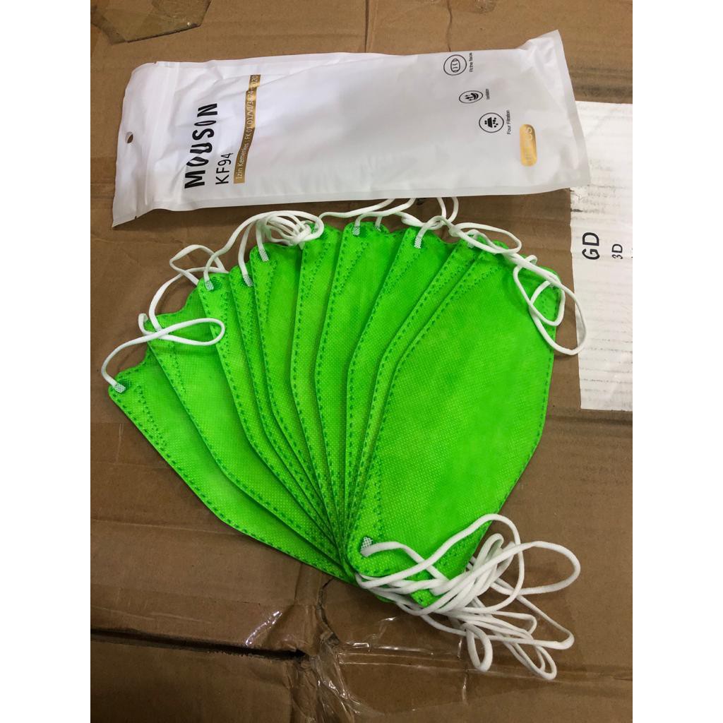 MASKER KF94 MOUSON EMBOSS EARLOOP KOREA 4PLY MASKER MOUSON 4D IMPORT PER SACHET