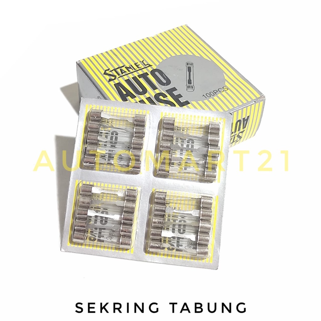 SEKRING TABUNG SEKERING TABUNG SEKRING FUSE BOX SIKRING TABUNG SEKRING FUSE BULAT TABUNG KACA STANLE