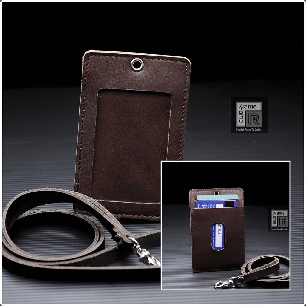 

Id Card Holder Kulit Coklat