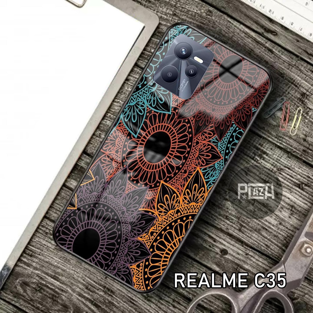 Softcase Glass Kaca [K55] REALME C35 Terbaru Casing Handphone-Pelindung Handphone