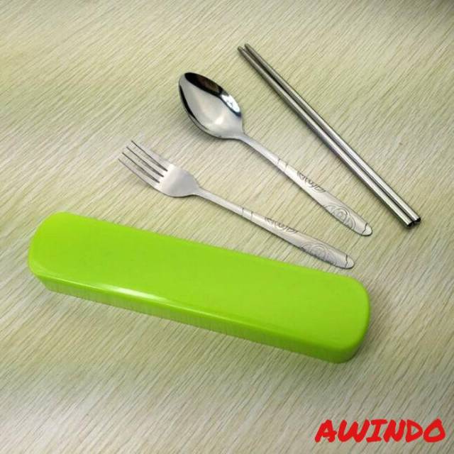 TERMURAH PAKET SET ALAT MAKAN SENDOK GARPU STAINLESS STEEL SPOON FORK SET