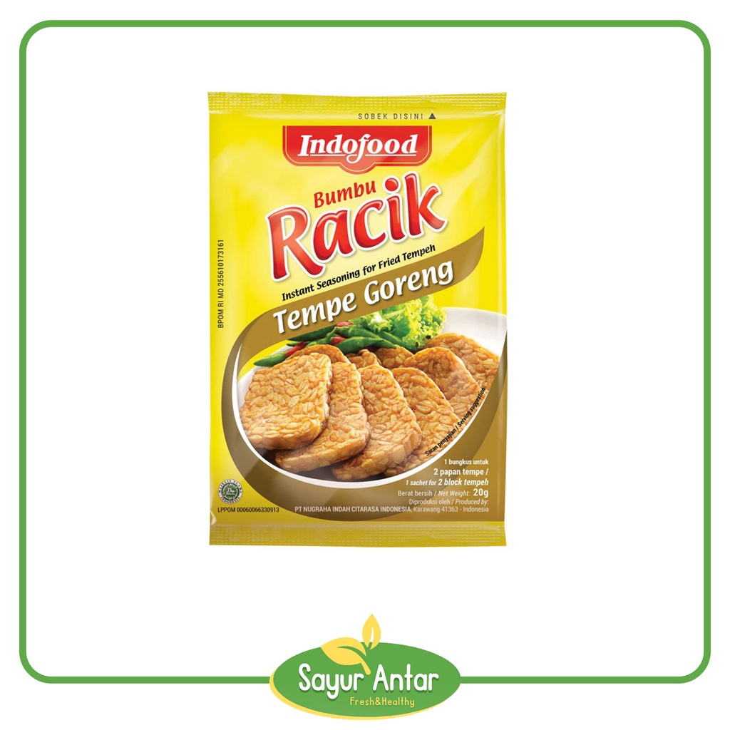 

Bumbu Racik Tempe Goreng Indofood 1 Pcs | Sayur.Antar | Free Ongkir Bandung Cimahi