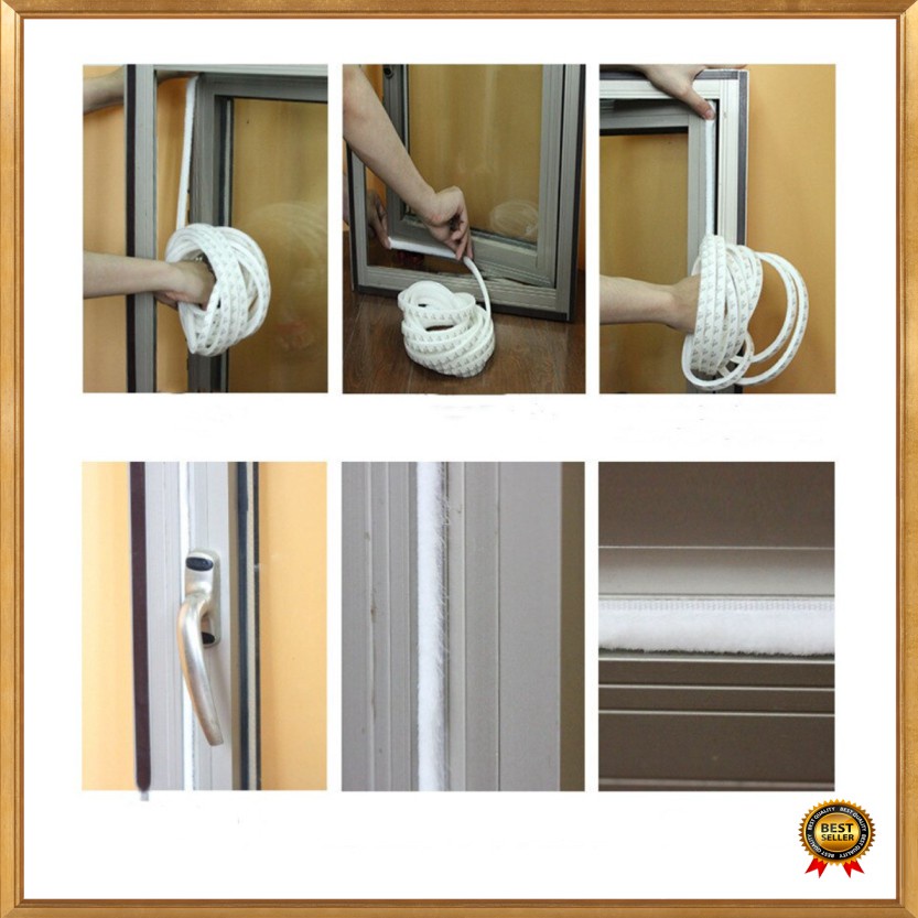 GS8 Lis Strip Pintu Brush Strip Sealing Sound Insulation 9 x 15 mm 10M GANCHUN KK-061 - Brown M