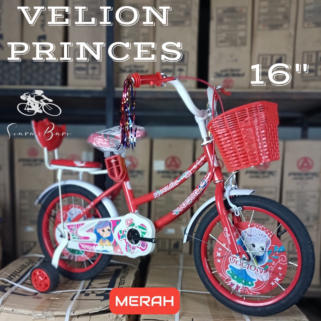 SEPEDA MINI KERANJANG ANAK VELION PRINCESS 16 INCH