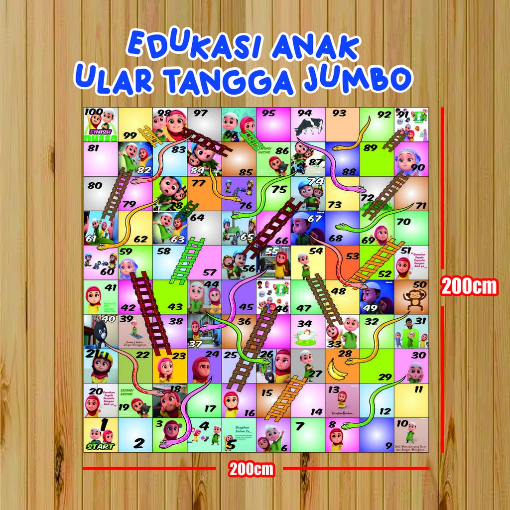 Ular tangga jumbo 2 x 2 metr