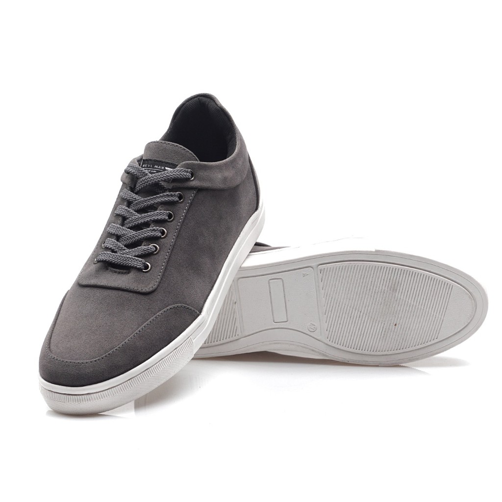 Clev Grey | Sepatu Putih Casual Sneakers Kasual Polos Original Pria Cowok Footwear New | Reyl FORIND