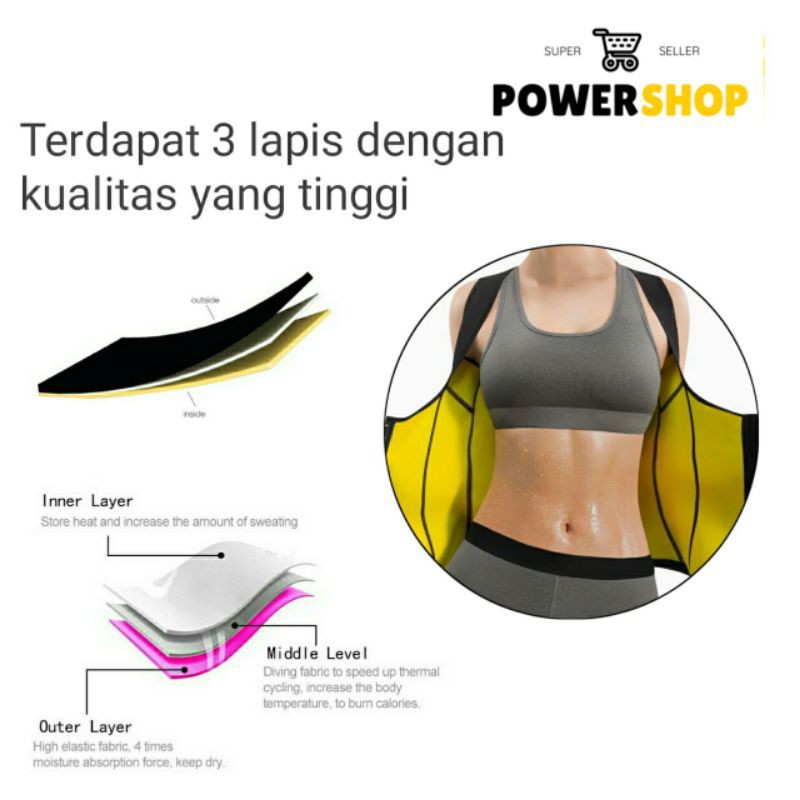 KORSET PERUT BUNCIT PELANGSING PENGECIL PERU CORSET BAJU GYM WANITA HOT SHAPER HOT SHAPERS  B3