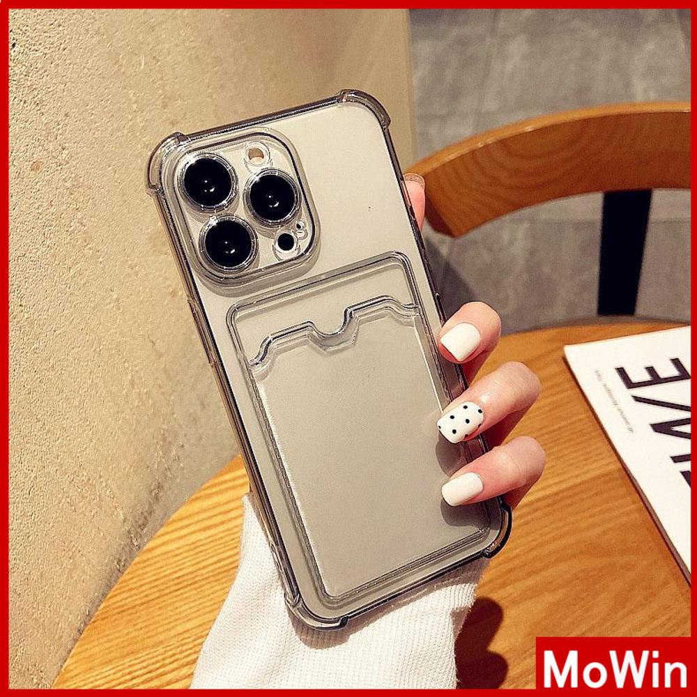 For iPhone 14 Pro Max iPhone Case Card Holder Card Storage TPU Soft Case Clear Case Airbag Shockproof Protection Camera Compatible For iPhone 14 Plus 13 Pro Max 12 11 XR 7Plus