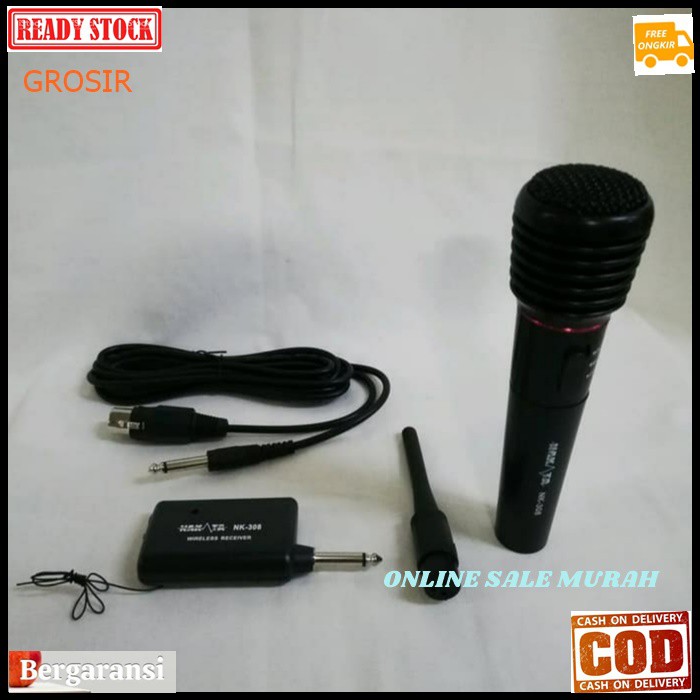 G119 Nakata original 100% Mic kabel Wireless Single mik cable wireles karaoke mikrophone profesional pro microphone audio sound system vokal vocal dynamic panggung dj studio G119   BISA DIGUNAKAN KE SEGALA ALAT AUDIO  single mic  Bisa WIRELESS  BISA JUGA