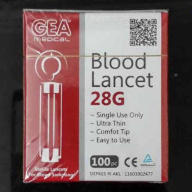 Blood lancet  28g /Jarum ambil darah /Jarum untuk alat gula darah Nesco/easytouch