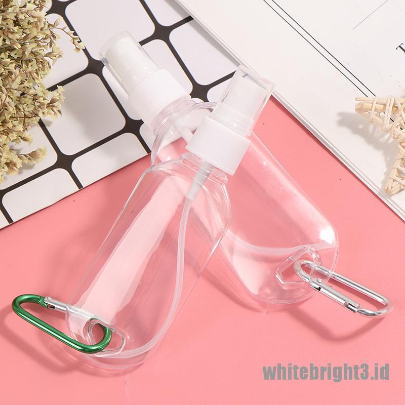 ❤White3 Warna Putih❤ Gantungan Kunci Botol Spray Kosong Portable