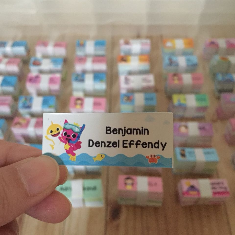 

Stiker Nama / Label Nama / Stiker Buku / Stiker Waterproof