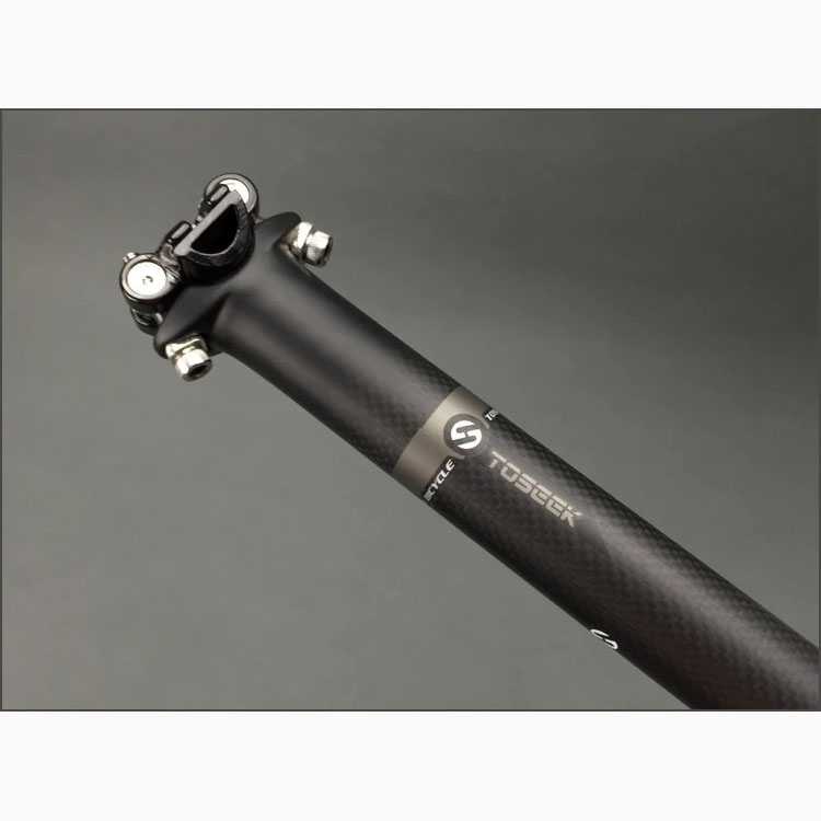 COMEGO Seatpost Sepeda Carbon Fiber Superlight Road Bike 27.2-400mm