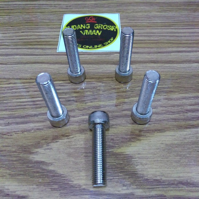 Dijual Baut L Nikel Baut 14 Kunci L8 panjang 4cm Diskon