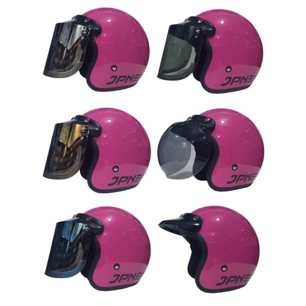 Helm JPN Pink Susu Glossy