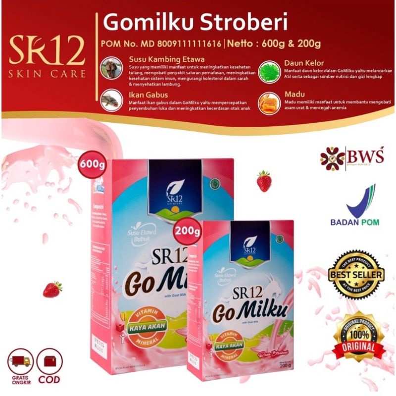 

Susu Kambing Etawa Asli, Go Milku Strawberry SR12