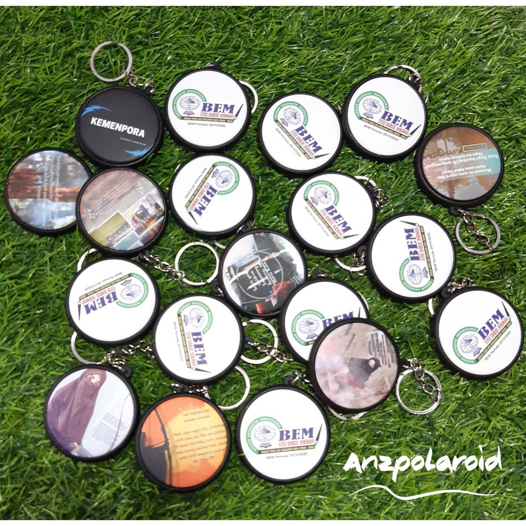 Gantungan Kunci Bolak Balik Custom Souvenir  Murah / Ganci 2 Muka / Ganci 2 Sisi