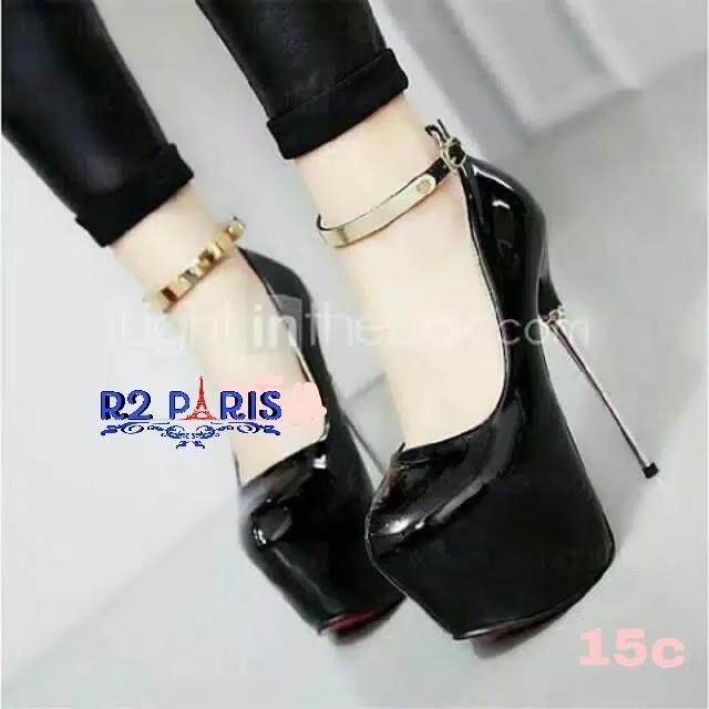 MAISHOES.ID || High Heels - Sepatu High Heels Wanita Bertali Hitam>Merah