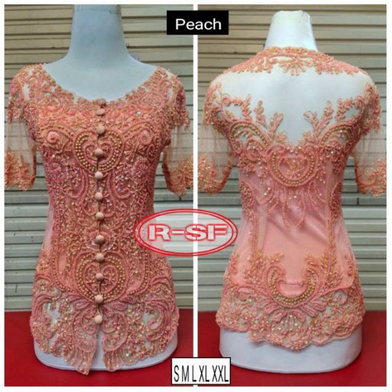 KEBAYA PAYET ORI /KEBAYA PAYET LENGAN PENDEK/KEBAYA PAYET MEWAH