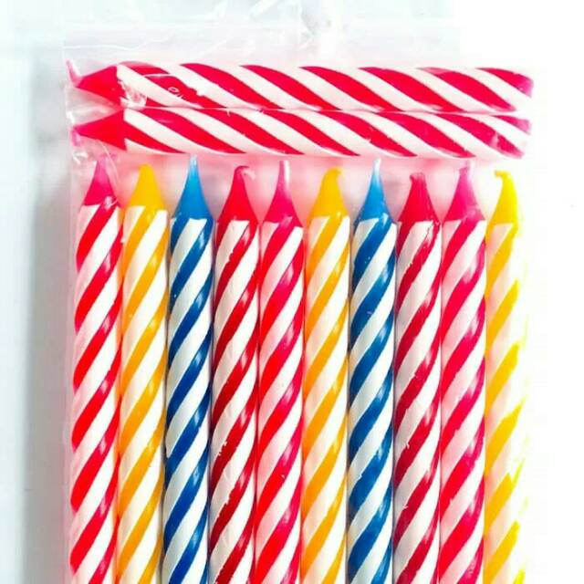 Lilin Spiral Besar Ulang Tahun