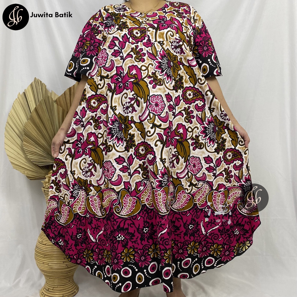 Juwita Batik - Daster Jumbo XXXL LD 130 - Daster Super Jumbo - Daster Payung Jumbo Murah Busui Kekinian Best Seller