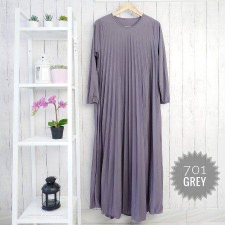 BD 701 - GAMIS PLISKET POLOS HYGET MAXY MURAH XL MUSLIMAH GROSIR WARNA REMPEL PLEATED MAXI DRESS