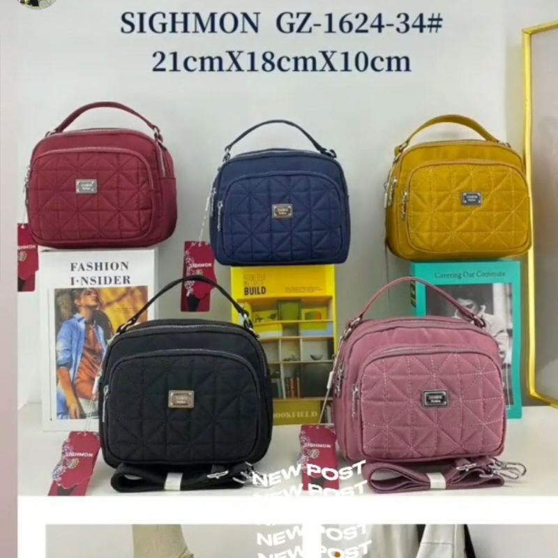 TAS SELEMPANG WANITA SIGHMON IMPORT TERBARU 1624-34