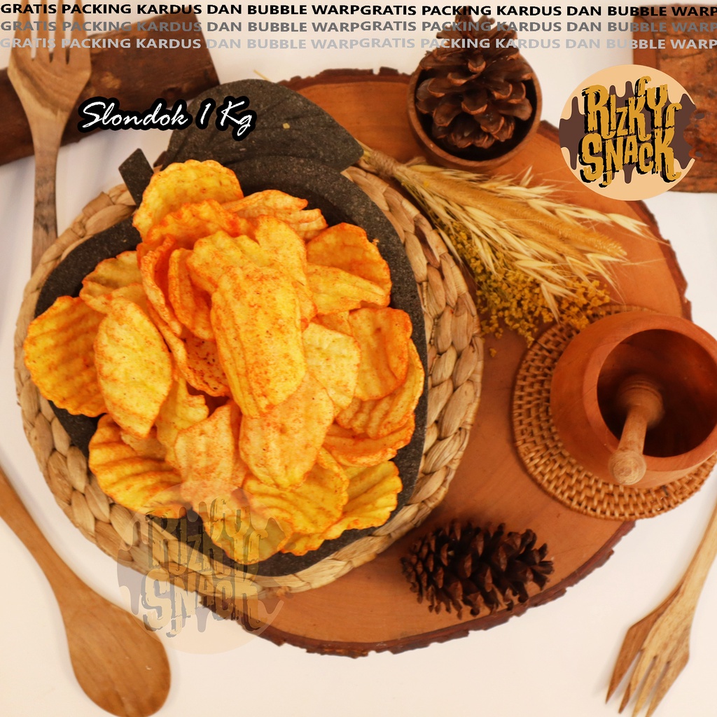 

[RIZKY_SNACK08] SLONDOK GURIH - SLONDOK ORIGINAL - SLONDOK BBQ BALADO 1 KG snack kiloan makanan ringan jajanan cemilan camilan pedas asin gurih murah