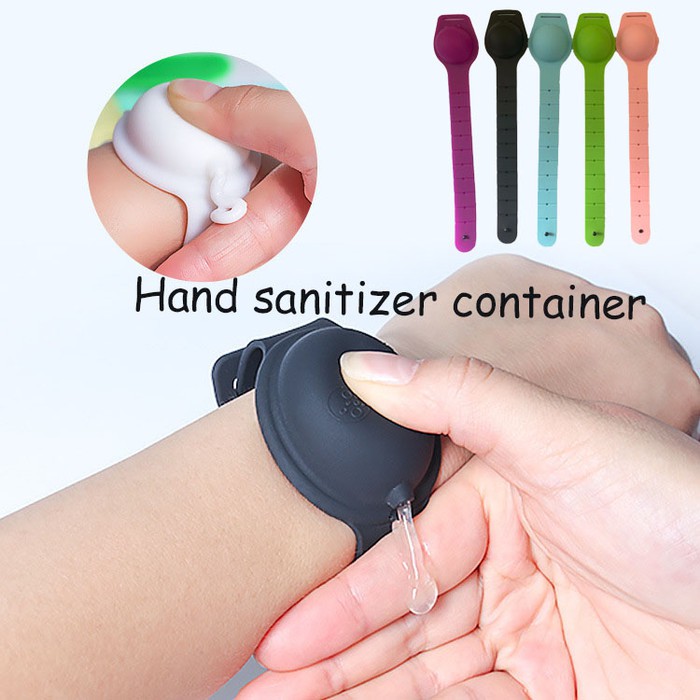 Gelang Silikon Portable Untuk Hand Sanitizer Pembersih Tangan / Gelang Kesehatan - Pembersih Kuman