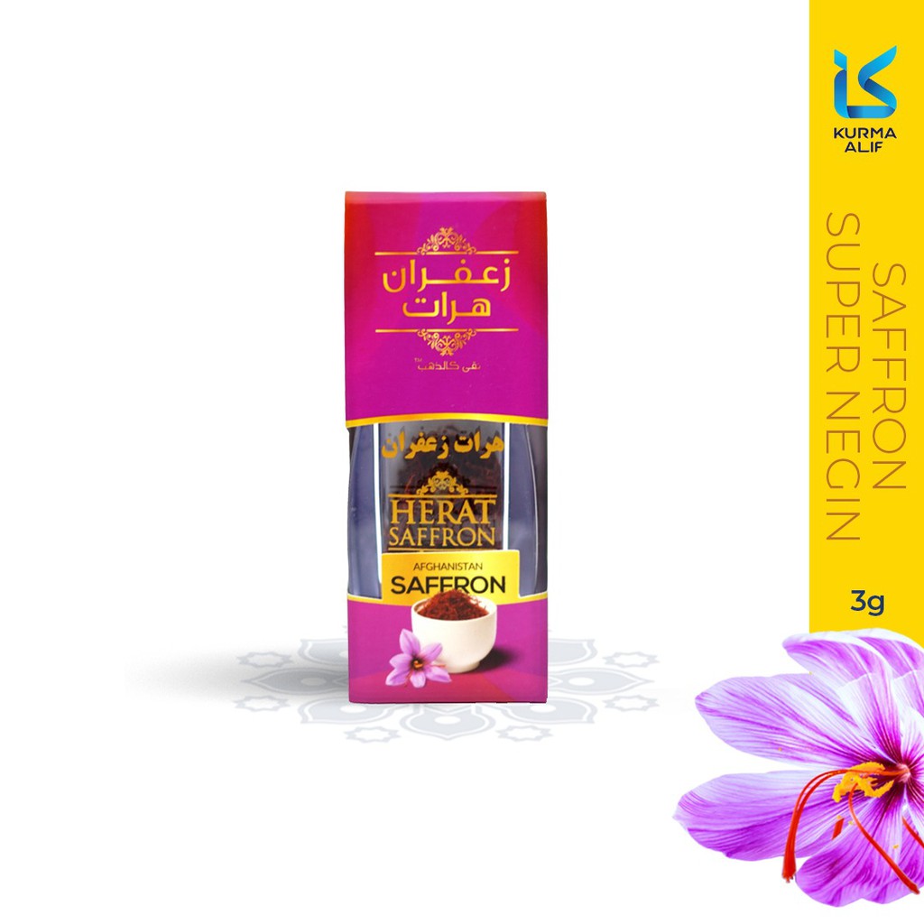 Saffron Safron Herat Super Negin 3 Gram || Herat Afganistan Original